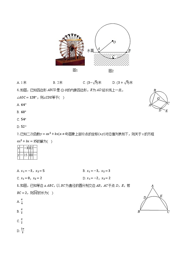 2025-2026学年浙江省杭州市拱墅区华东师大附属杭州学校九年级（上）期中数学试卷（含答案+解析）第2页
