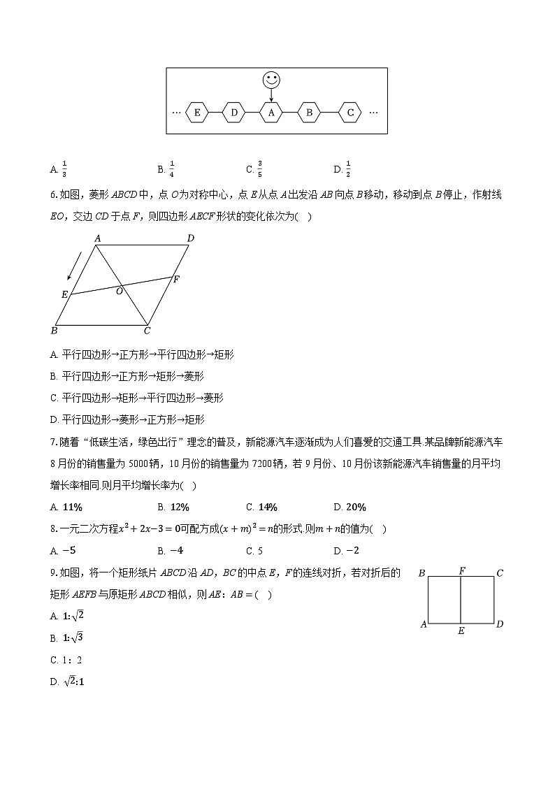 2025-2026学年山西省运城市稷山县九年级（上）期中数学试卷（含答案+解析）第2页