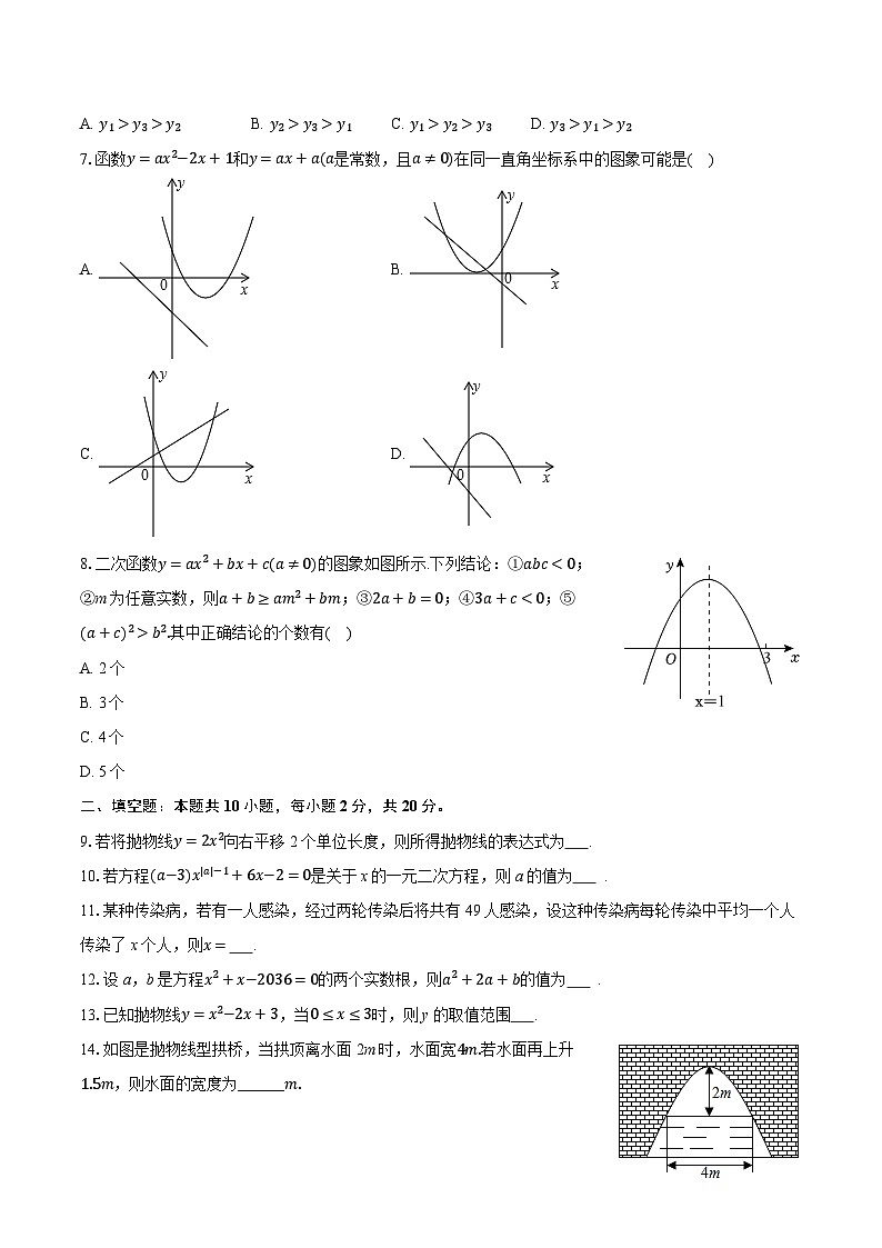 2025-2026学年青海省西宁十一中九年级（上）期中数学试卷（含答案+解析）第2页