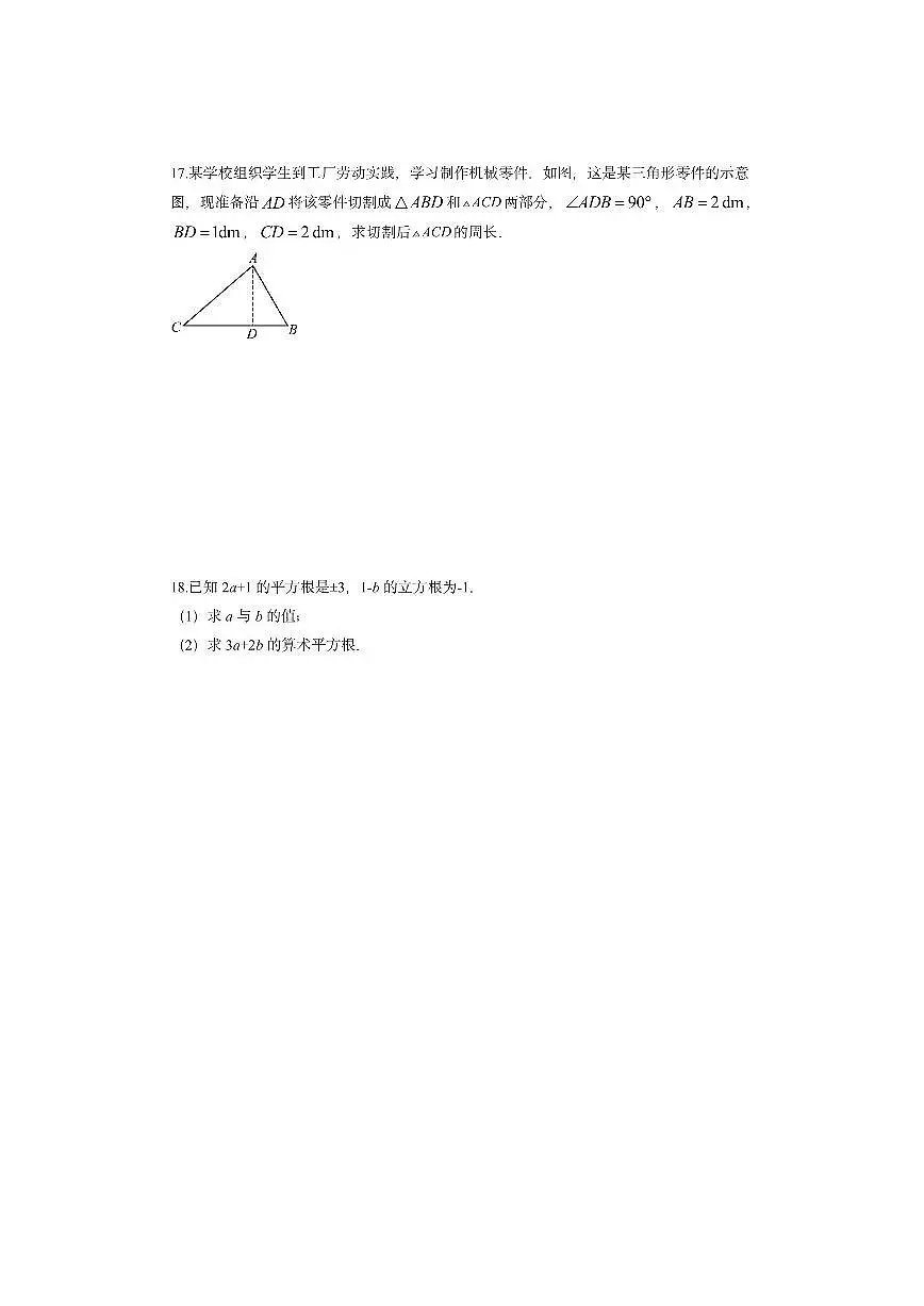 广东省梅州市五华县2025-2026学年八年级上学期期中数学试卷（学生版）第3页
