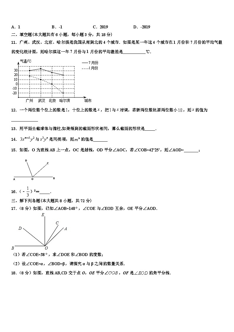 四川省巴中学市南江县2026届数学七上期末达标检测试题含解析第2页