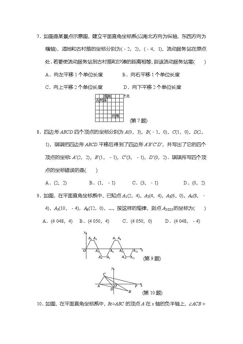 第2章 图形与坐标 检测卷(含答案)2025-2026学年新湘教版八年级数学下册第2页