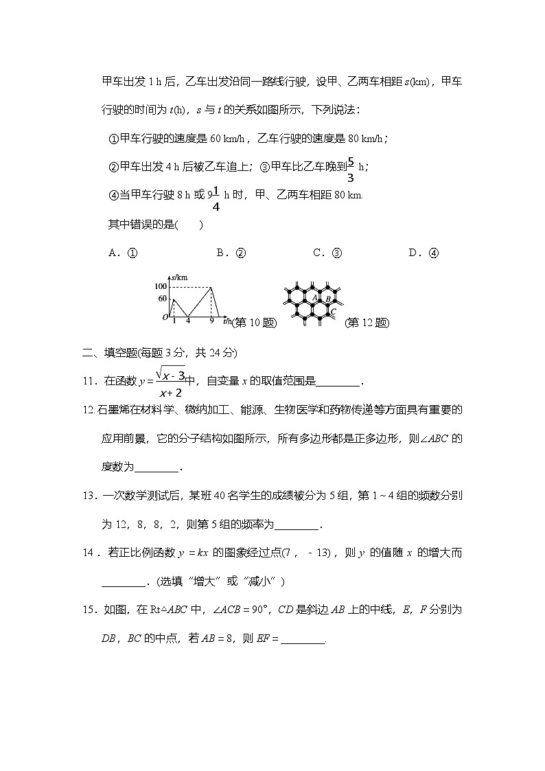 湘教版（2024）数学八年级下册 期末综合能力测试 （含答案）第3页