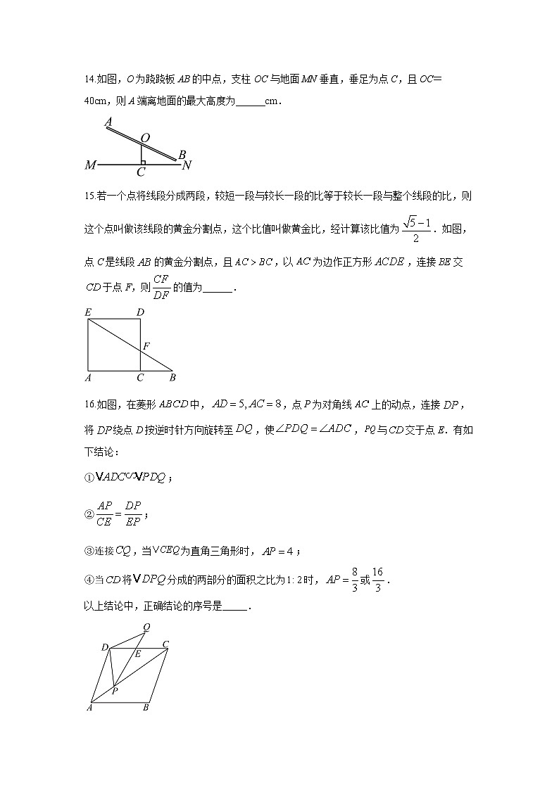 福建省漳州市长泰区2025-2026学年九年级上学期期中数学试卷（学生版）第3页