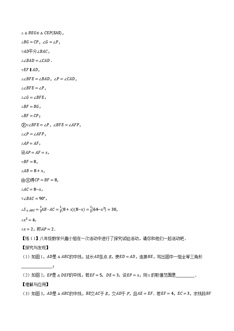 专题4 构造全等三角形的常用方法--解析版（人教版2024）第3页