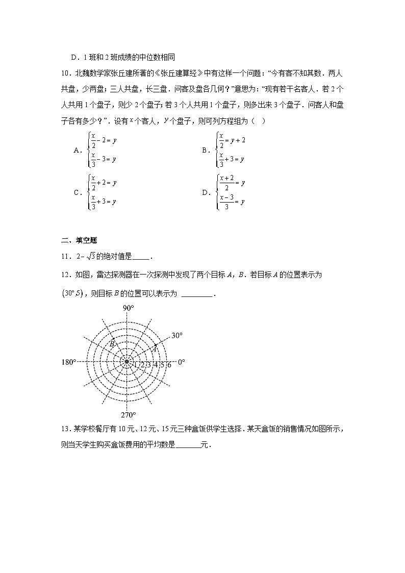 辽宁省沈阳市民协2025-2026学年八年级上学期第二次月考数学卷第3页