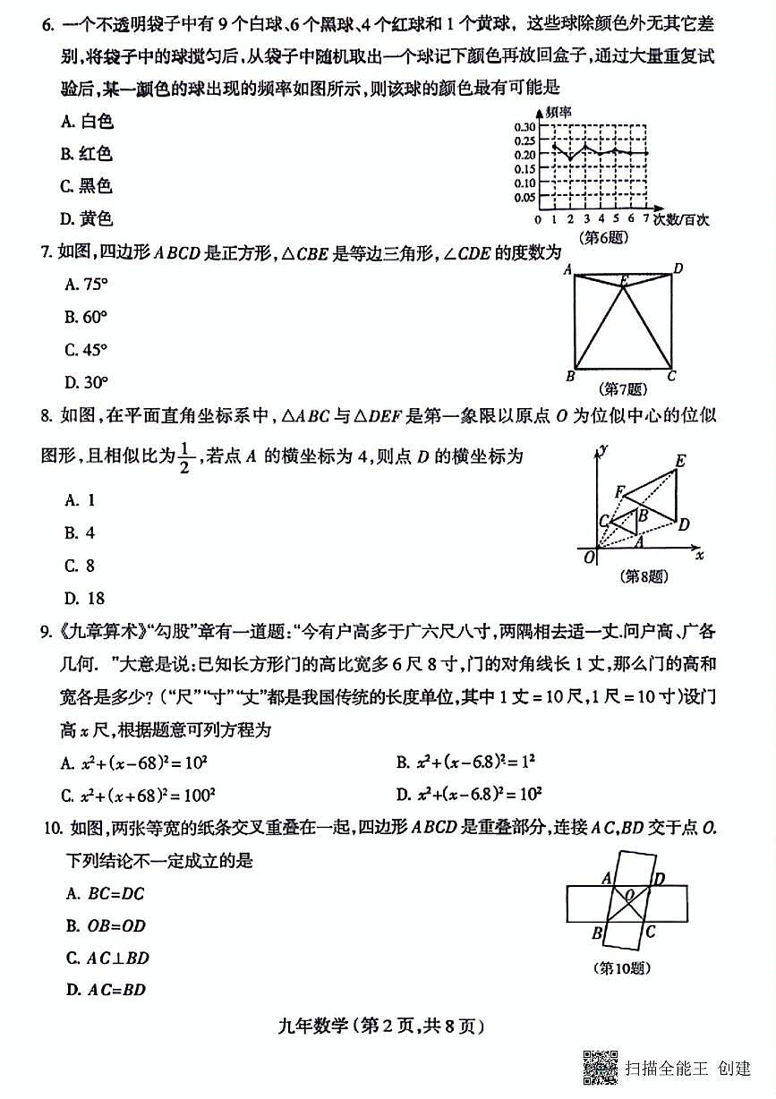 辽宁省沈阳市和平区2025-2026学年九年级上学期期末数学试卷第2页