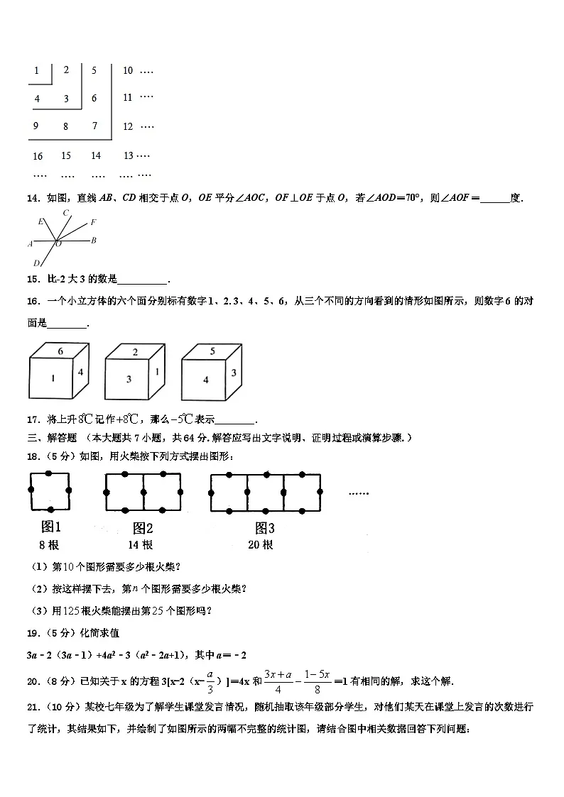 天津109中学2026届数学七年级第一学期期末学业质量监测试题含解析第3页