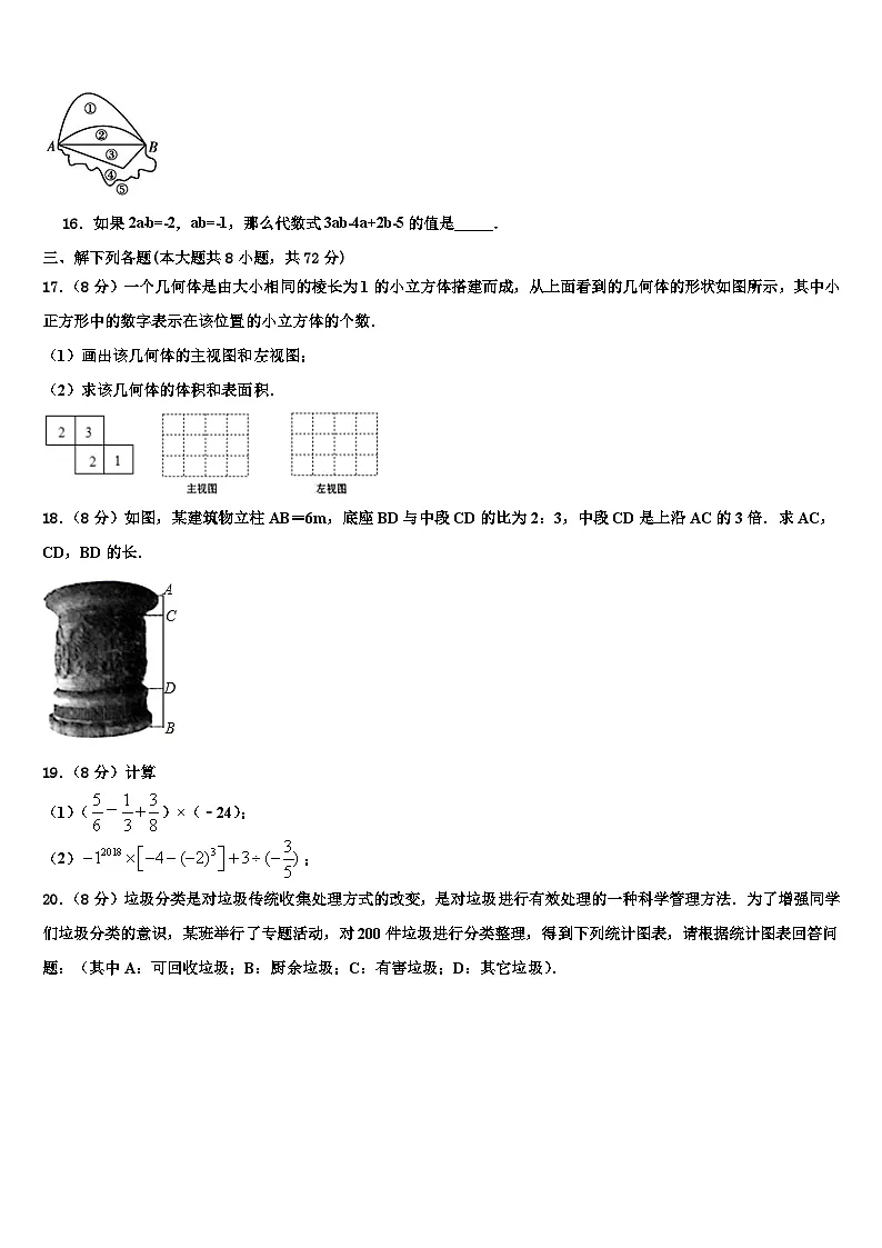 浙江省宁波市名校2026届七年级数学第一学期期末学业质量监测模拟试题含解析第3页
