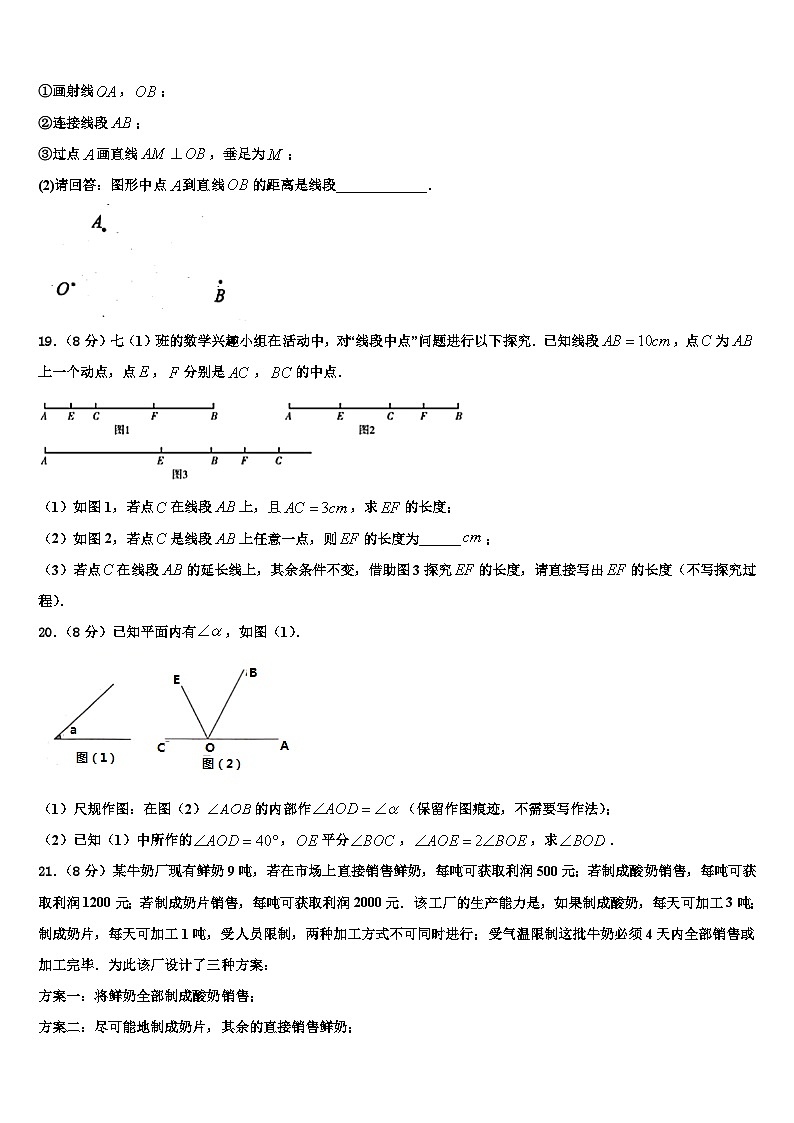 重庆市江津聚奎中学联盟2026届数学七年级第一学期期末质量跟踪监视试题含解析第3页