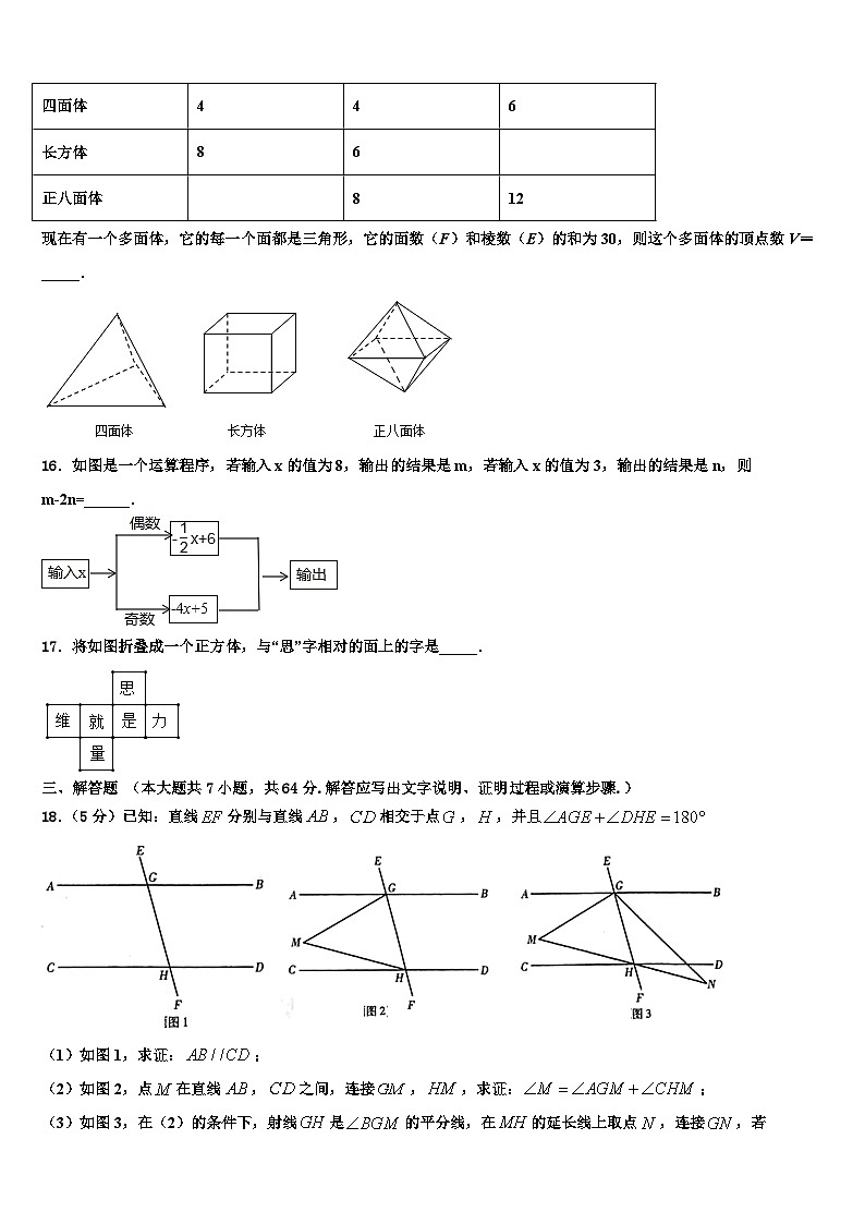 重庆市渝中学区巴蜀中学2026届数学七上期末教学质量检测试题含解析第3页