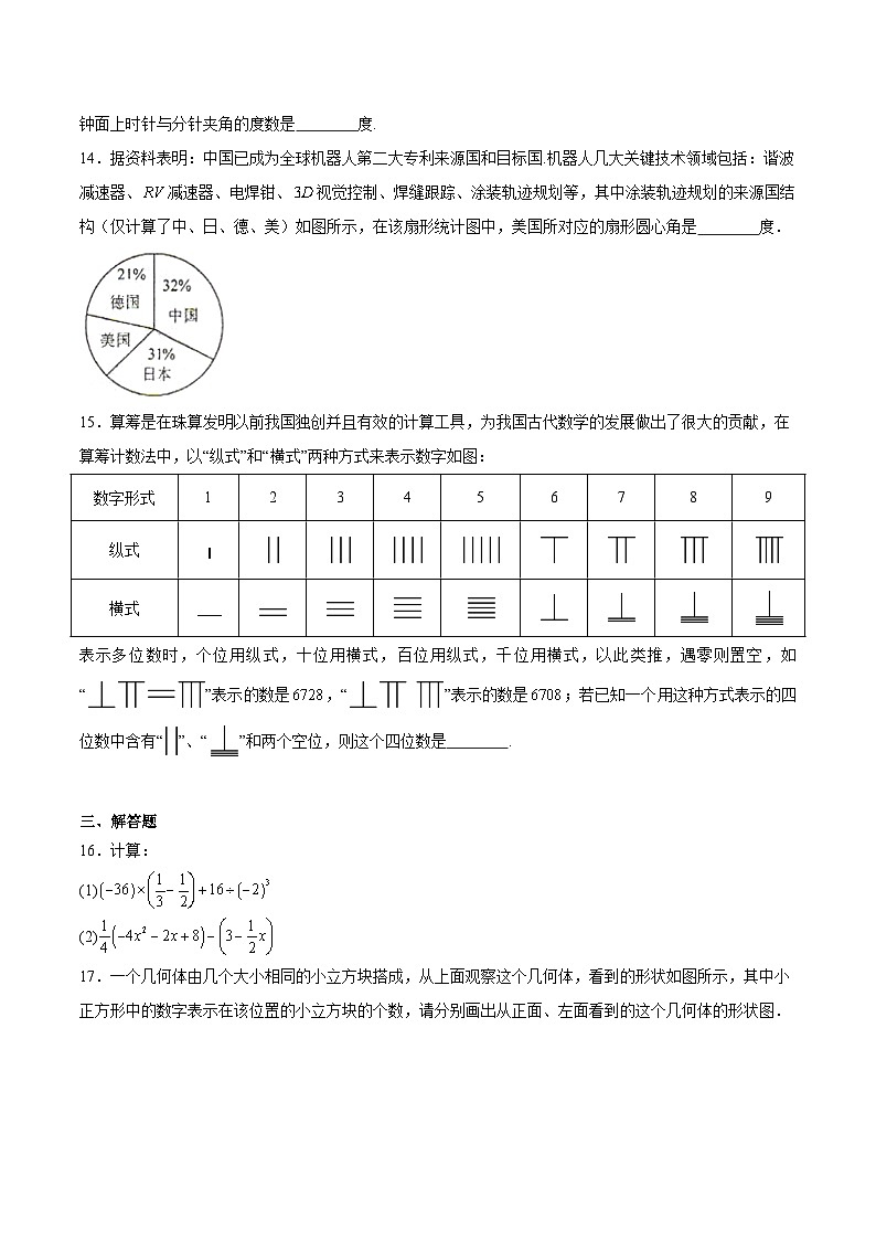 河南省开封市祥符区2024-2025学年七年级上学期期末考试数学试卷(含解析)第3页