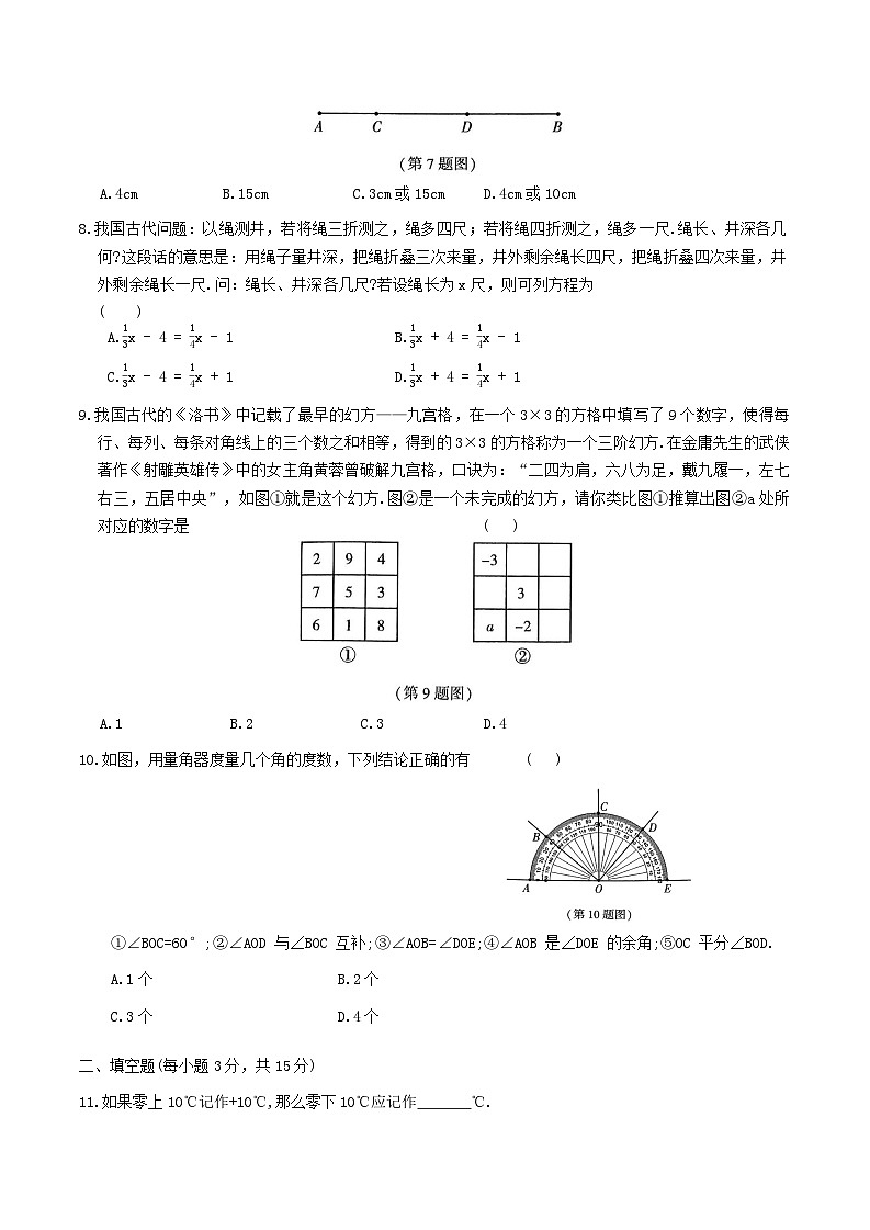 河南省信阳市息县2024-2025学年七年级上学期期末考试数学试卷(含答案)第2页