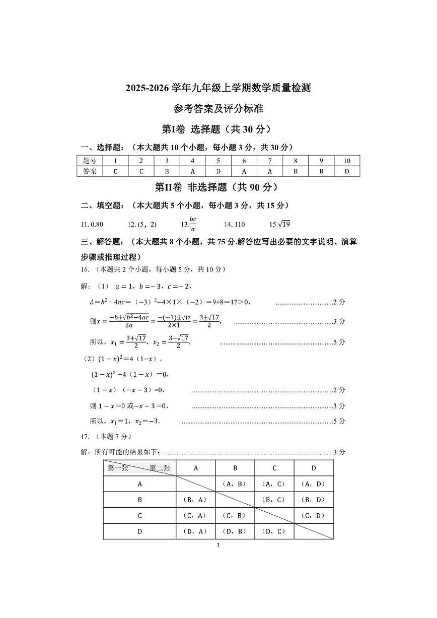 山西省太原市小店区部分学校2025-2026学年上学期九年级12月月考数学试卷(,含答案)第1页