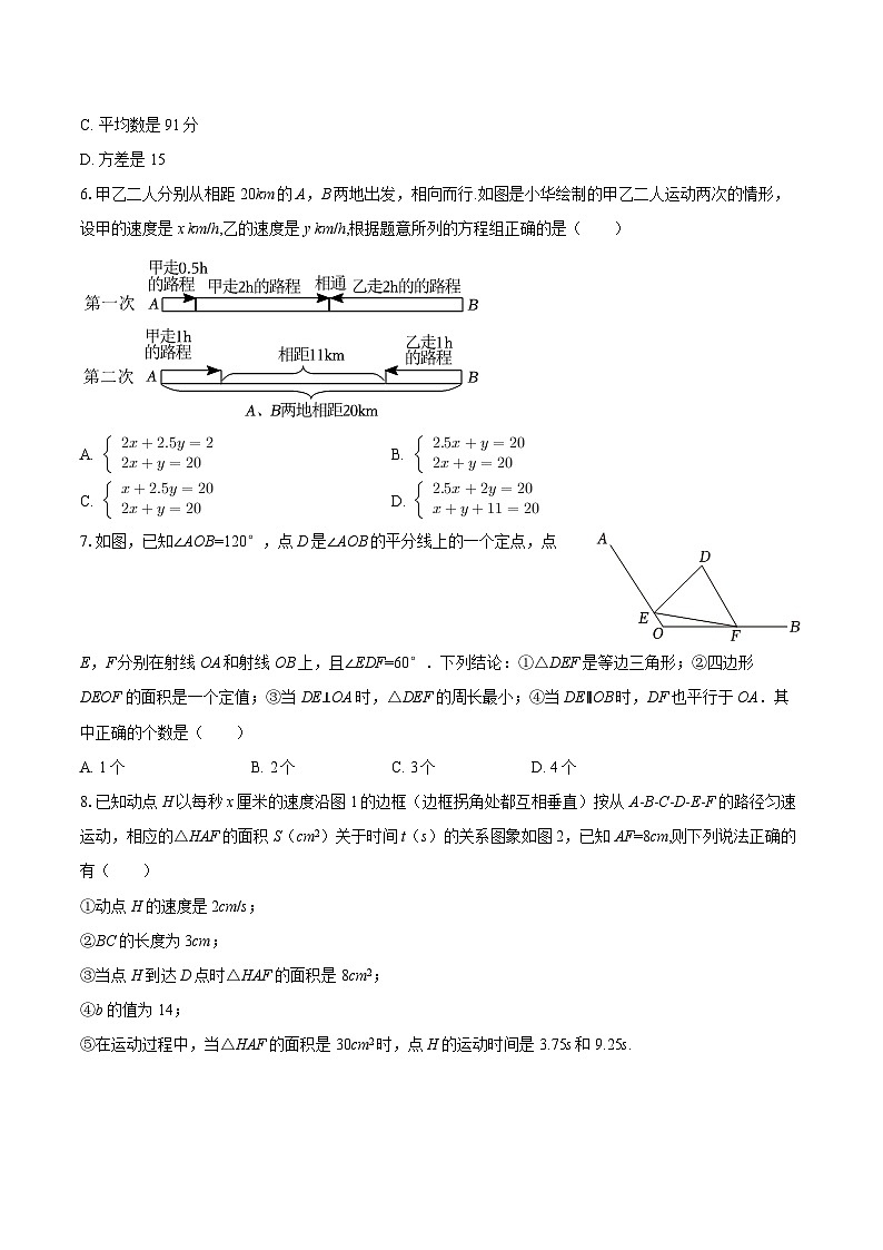 2025-2026学年广东省深圳市宝山区孝德学校八年级（上）期末数学复习试卷-自定义类型第2页