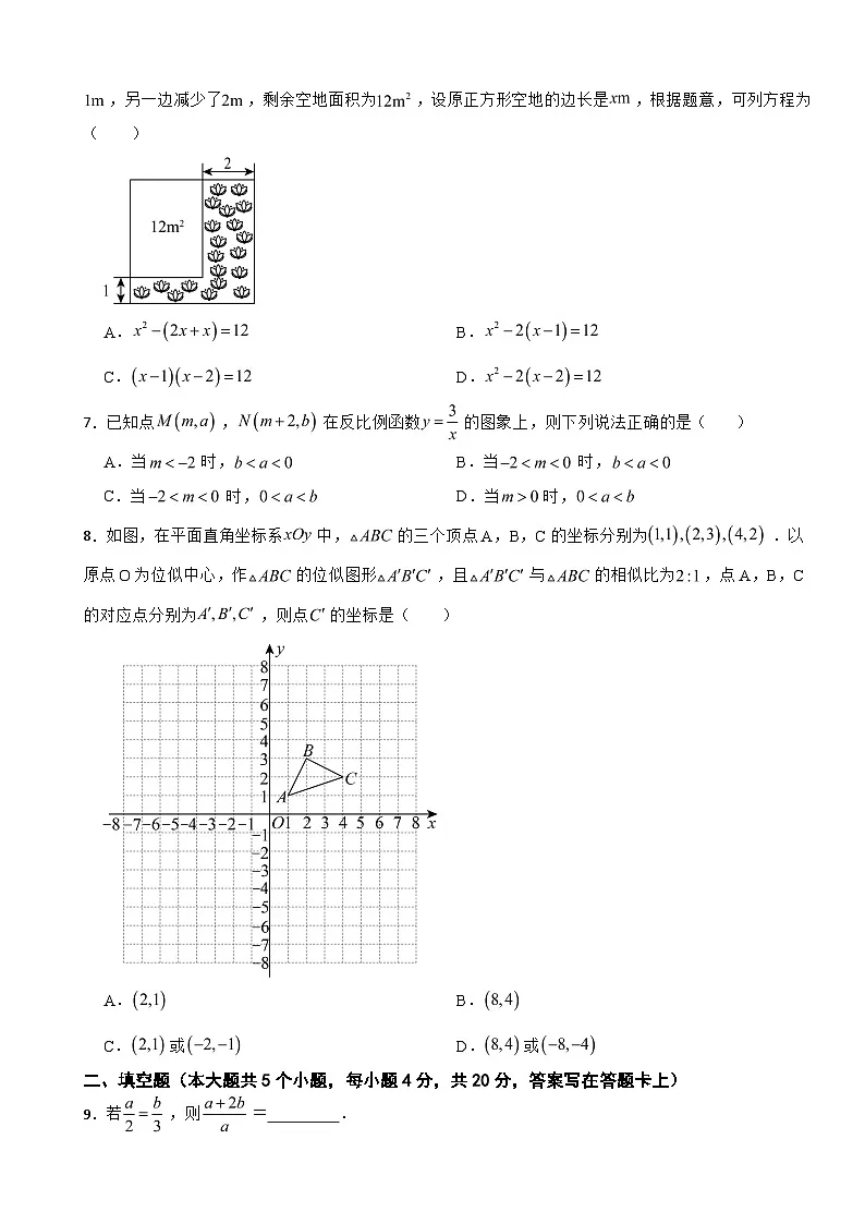 四川省成都市锦江区2025年九年级上学期期末数学试卷附答案第2页