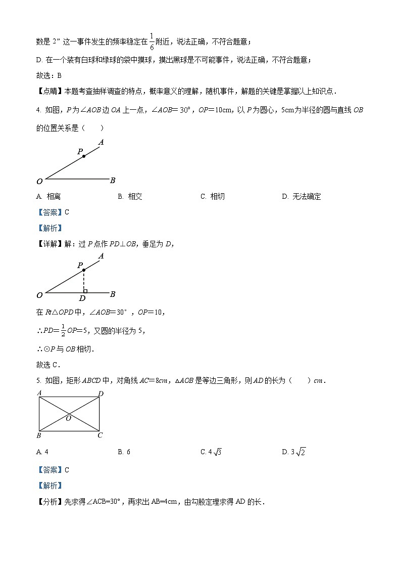 精品解析：江西省新余市仙女湖区2024-2025学年九年级上学期期末数学试卷（解析版）第3页