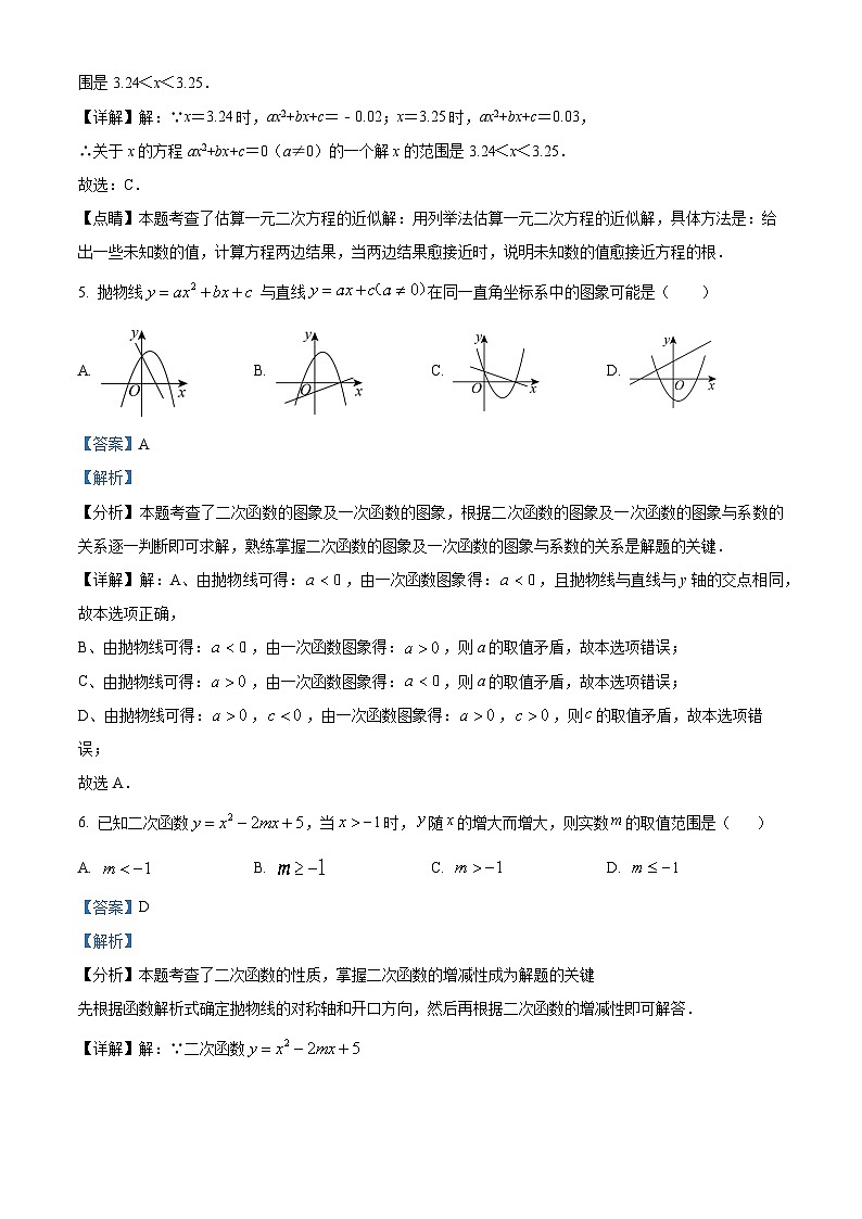 山东省德州市德城区2025-2026学年九年级上学期10月份五校联考数学试题（解析版）第3页