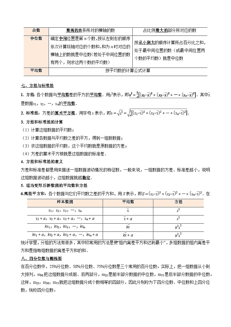 寒假作业19 数据的分析（巩固培优）（原卷版）第3页