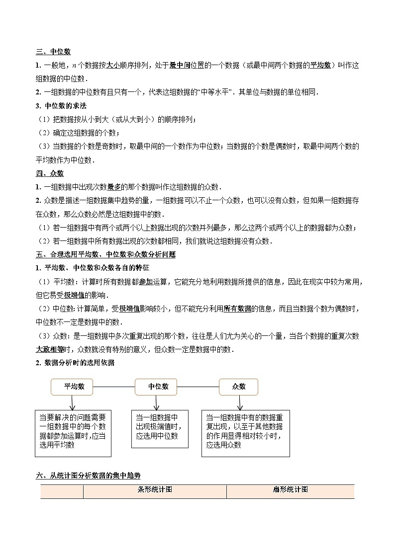 寒假作业19 数据的分析（巩固培优）（解析版）第2页