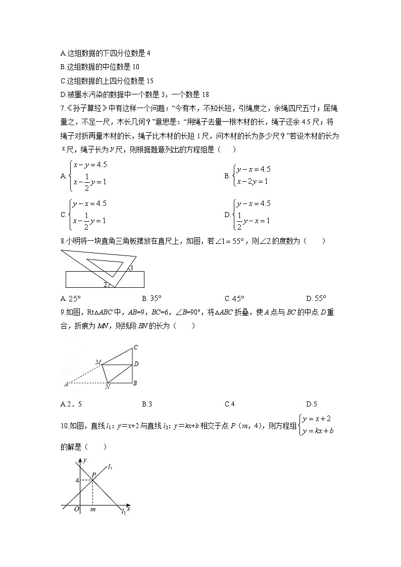 2025-2026学年甘肃省兰州市城关区八年级上学期期末数学试卷（学生版）第2页