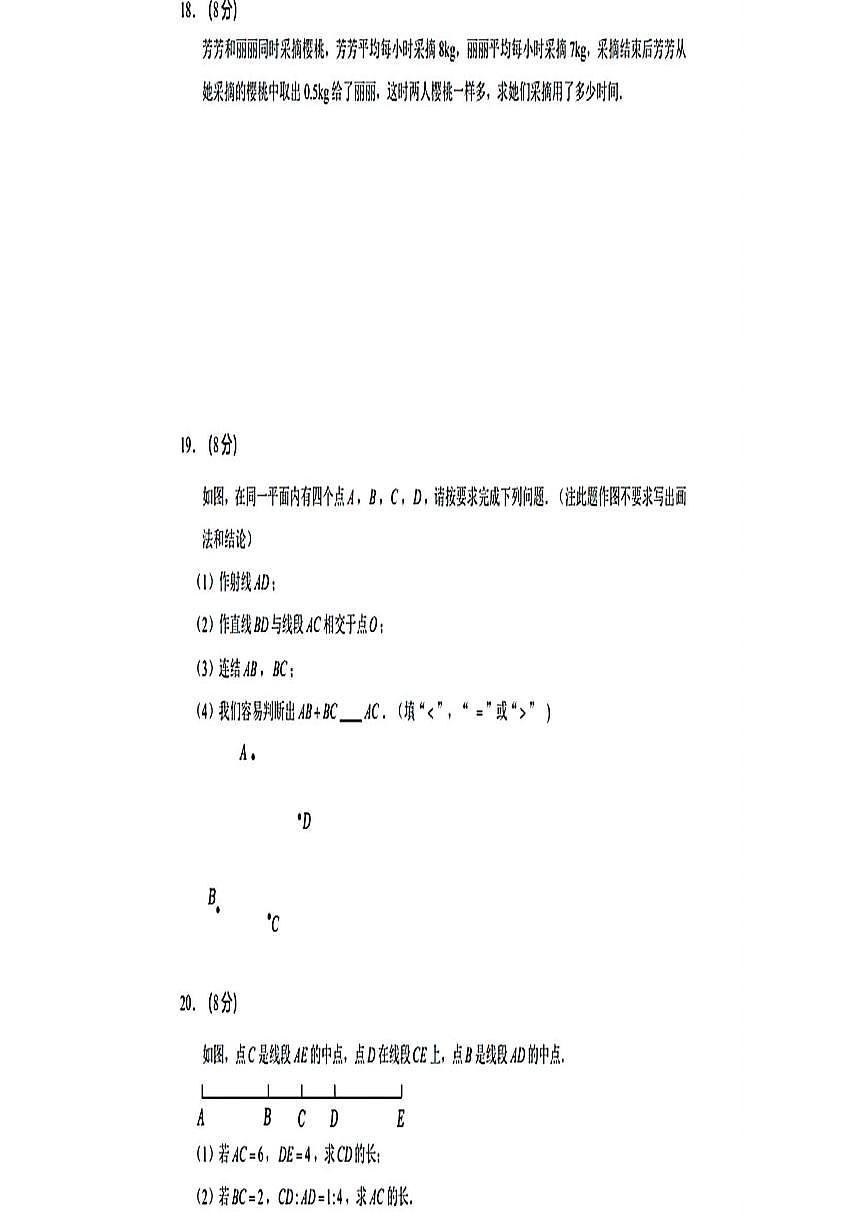 辽宁省大连市普兰店区2025-2026学年七年级上学期期末数学试卷第3页
