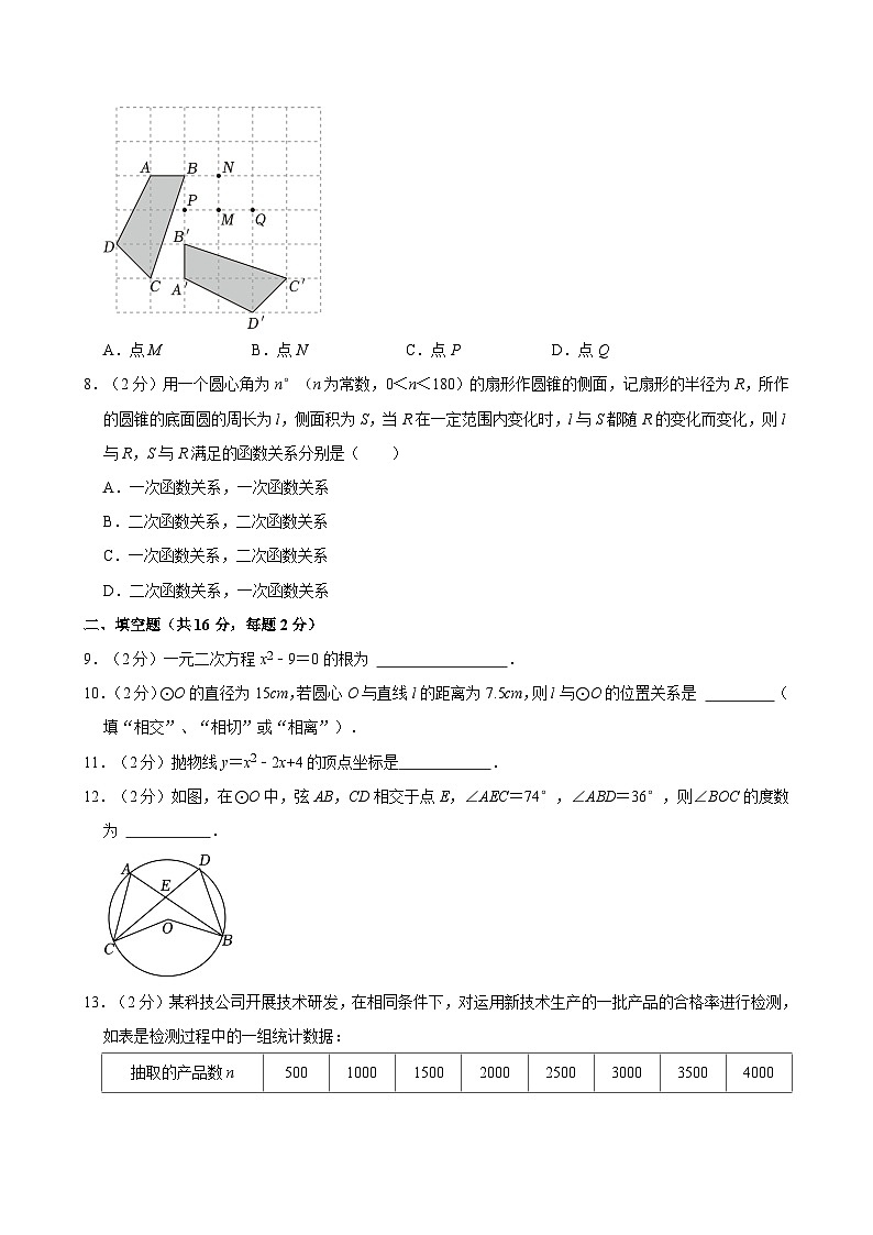 2023-2024学年北京市朝阳区九年级（上）期末数学试卷（含解析）第2页