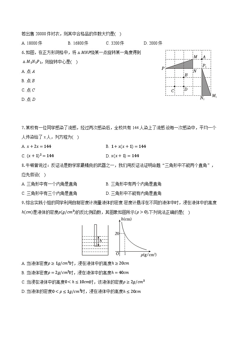 2025-2026学年福建省福州八中九年级（上）月考数学试卷（1月份）（含答案+解析）第2页