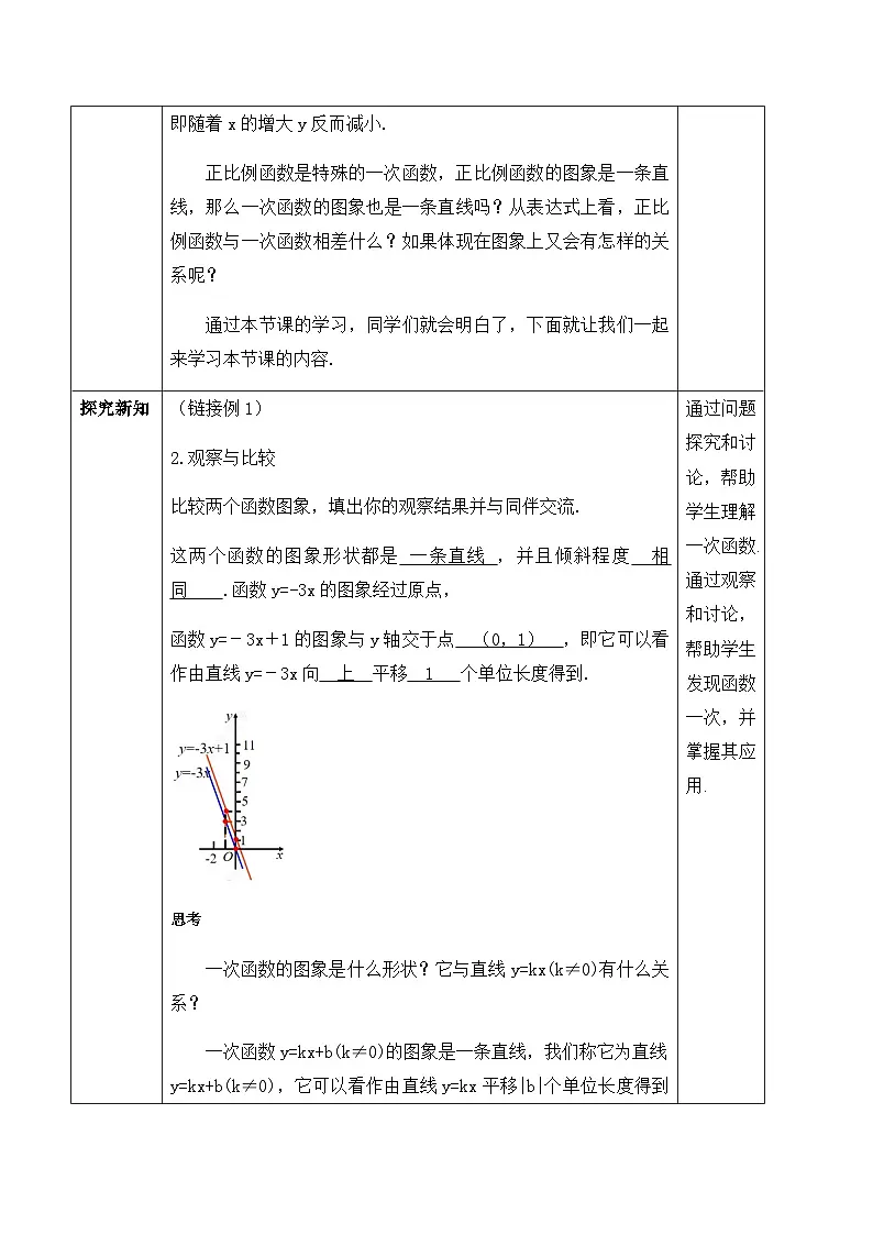 23.2.2 一次函数的图象和性质（教案）--2025-2026学年人教版数学八年级下册第2页
