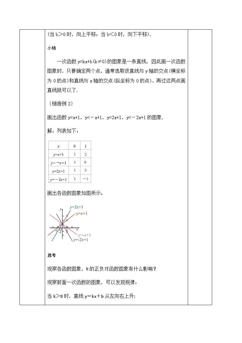 23.2.2 一次函数的图象和性质（教案）--2025-2026学年人教版数学八年级下册第3页