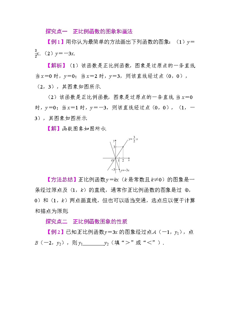 23.2　一次函数的图象和性质 教学设计 2025-2026学年度人教版数学八年级下册第2页