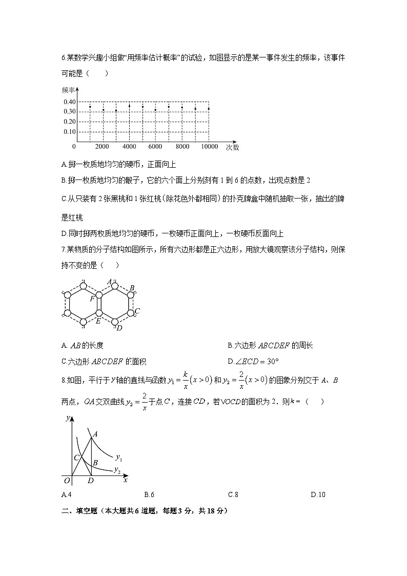 2025-2026学年吉林省长春市九台区九年级上学期1月期末数学试卷（学生版）第2页