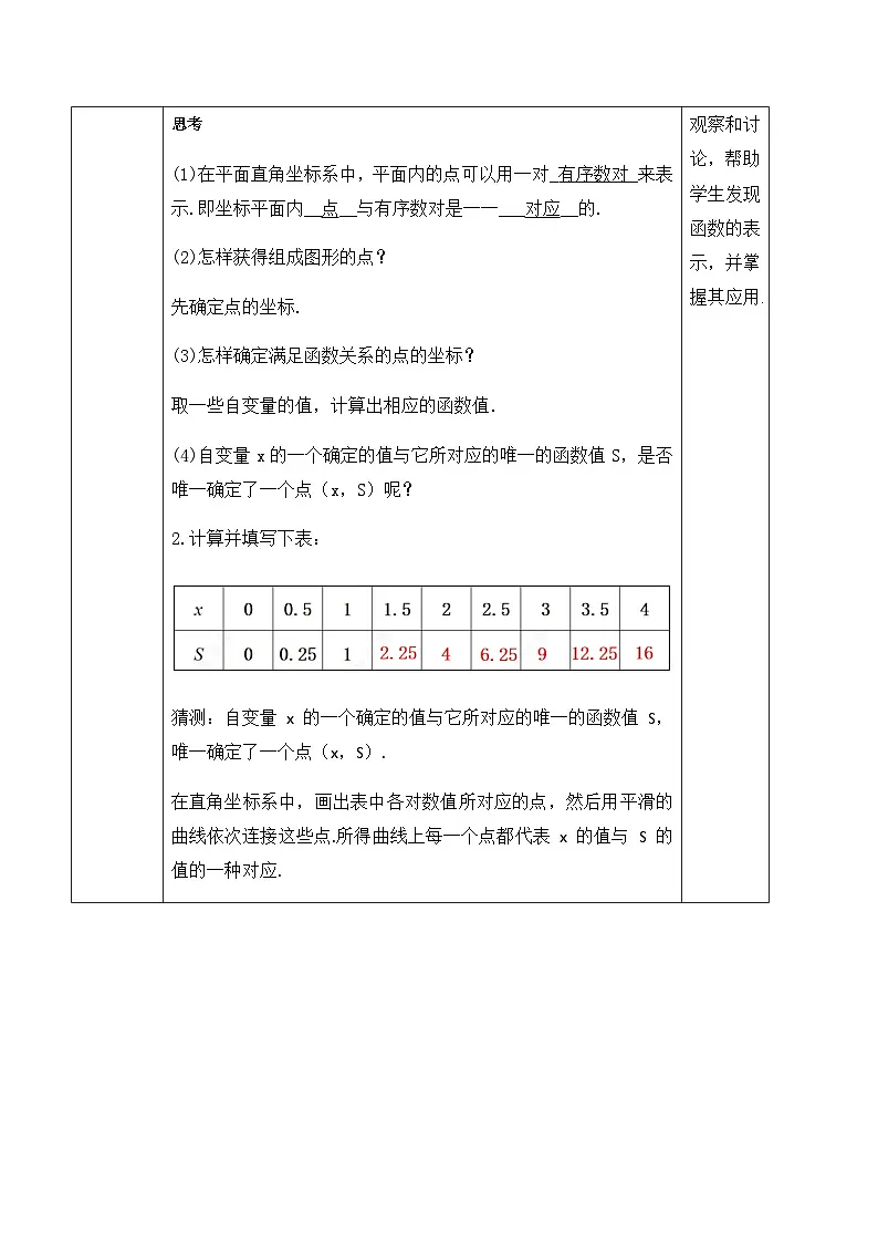 22.2.1 函数图象及其画法（教案）--2025-2026学年人教版数学八年级下册第2页