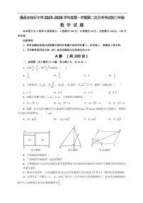2025—2026学年四川省内江市隆昌市知行中学上学期第三次月考九年级数学试题（有答案）