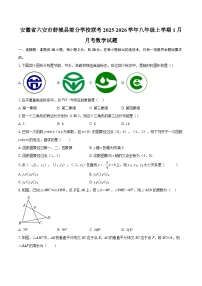 安徽省六安市舒城县部分学校联考2025-2026学年八年级上学期1月月考数学试题-自定义类型