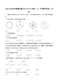 2025-2026学年新疆乌鲁木齐126中八年级（上）月考数学试卷（1月份）-自定义类型