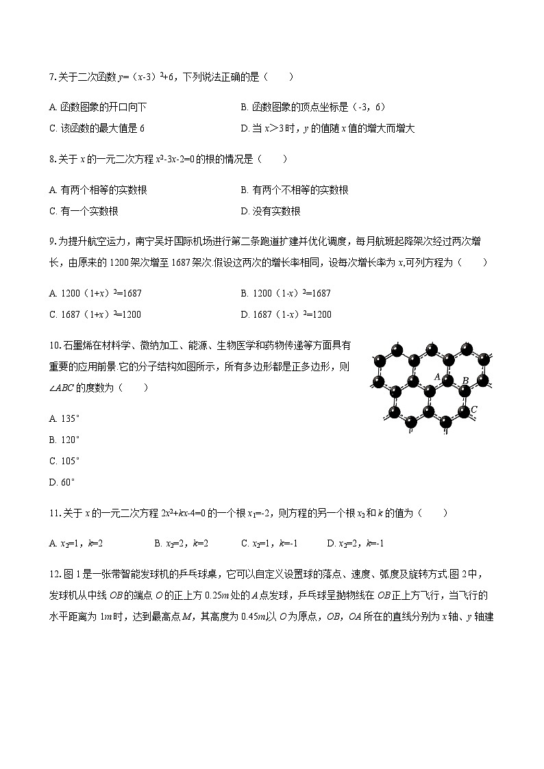 2025-2026学年广西南宁市九年级（上）期末数学试卷（含答案）第2页