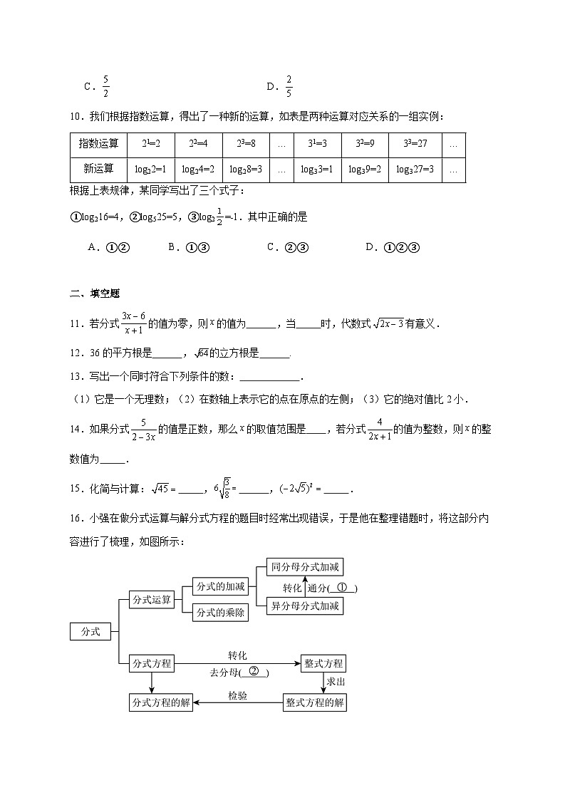 2025-2026学年北京市顺义区第八中学八年级上册期中考试数学试卷 [附答案]第2页
