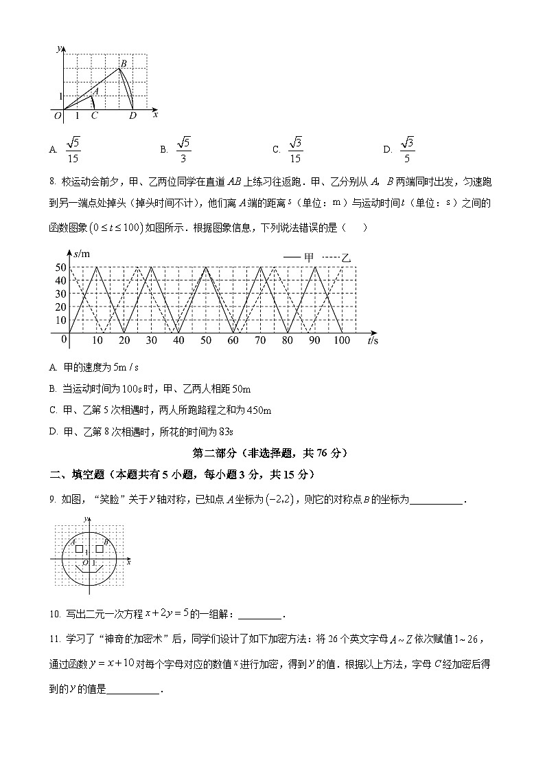 广东省深圳龙华区2025-2026学年上学期八年级期末数学试题第3页