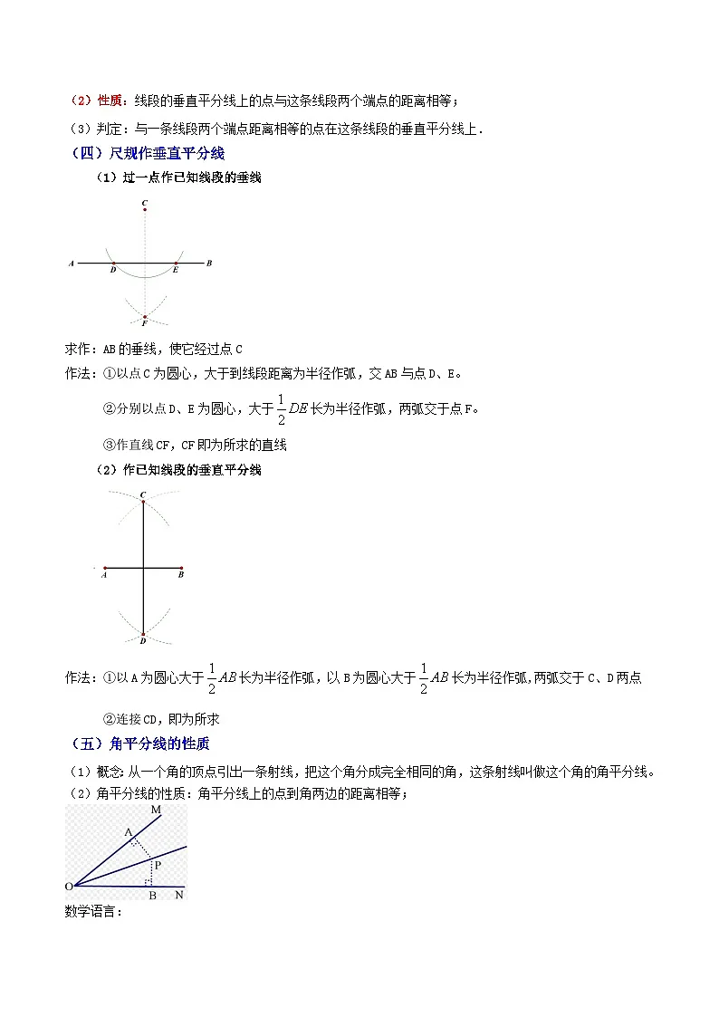 专题02 简单的轴对称图形【知识串讲+十五大考点】(原卷版）第2页