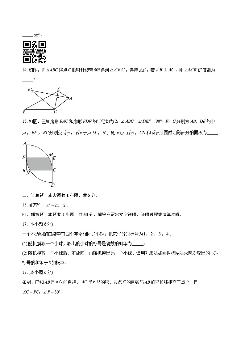 广东省珠海市香洲区2025--2026学年九年级上学期期末数学试题-自定义类型第3页