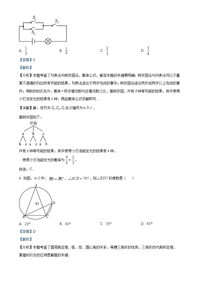 2025年广东省湛江市中考一模数学试题（解析版）-A4第3页
