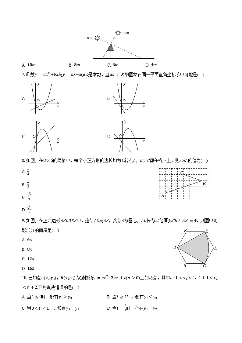 2025-2026学年安徽省合肥市肥东县九年级（上）期末数学试卷（含答案）第2页