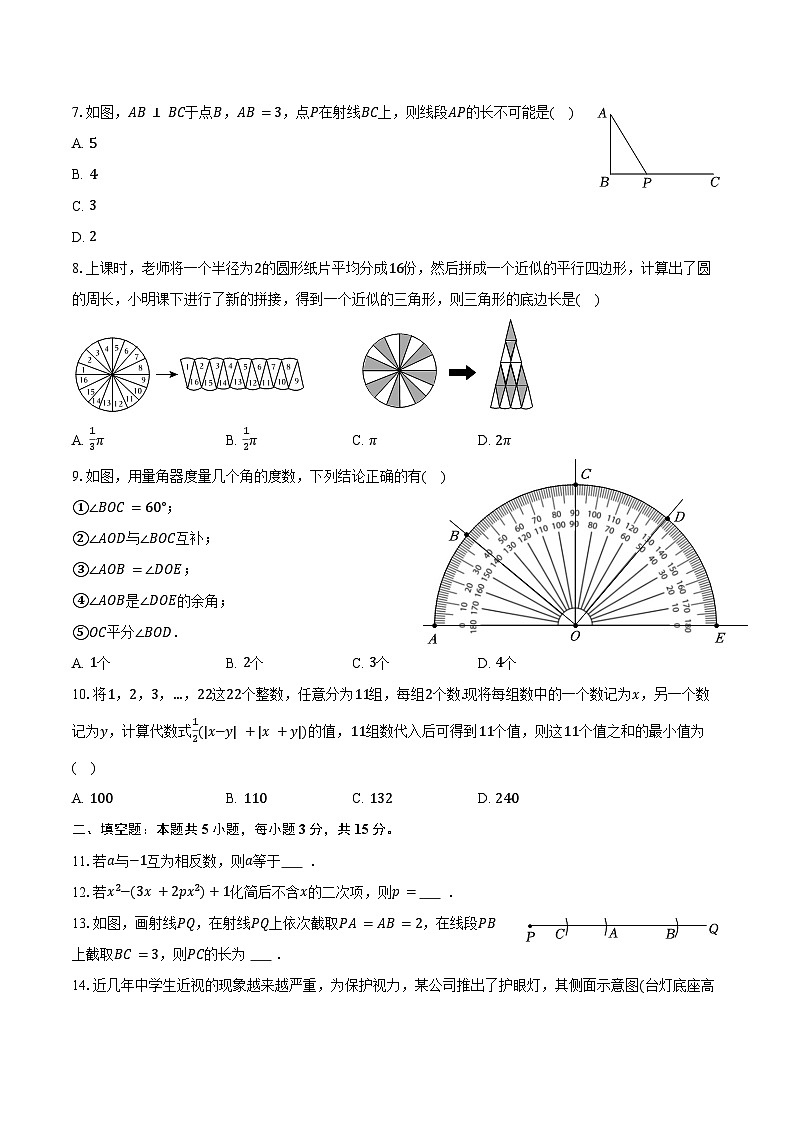 2025-2026学年河南省洛阳市嵩县七年级（上）期末数学试卷（含答案）第2页