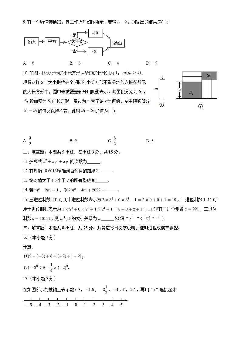 广东省东莞市松山湖莞美中学七年级上学期期中数学试卷-A4第2页