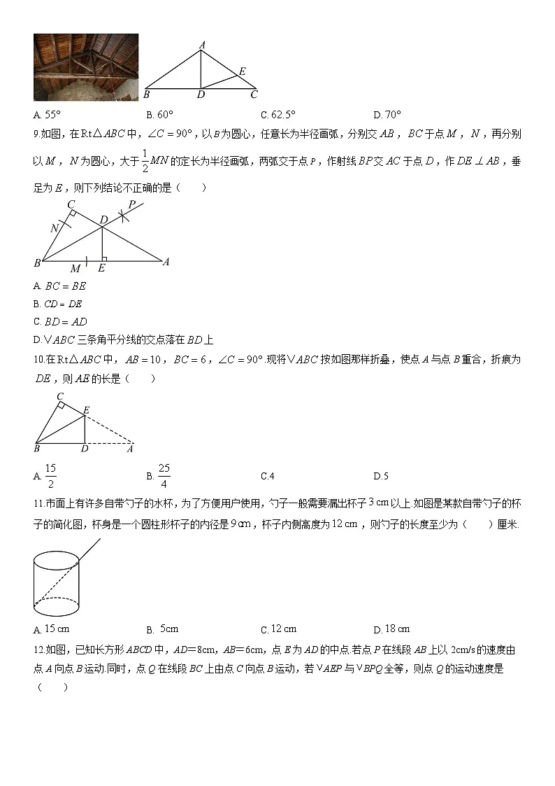 2025-2026学年海南省海口市多校八年级上学期期末数学试卷（学生版）第2页