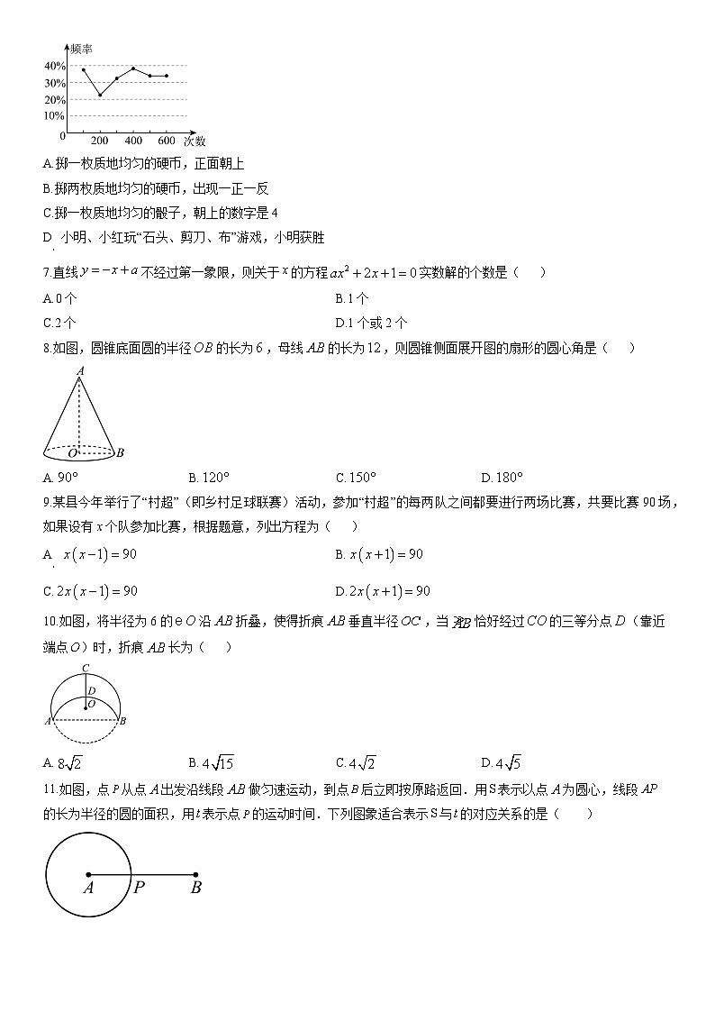 2025-2026学年河北省邯郸市魏县九年级上学期1月期末数学试卷（学生版）第2页
