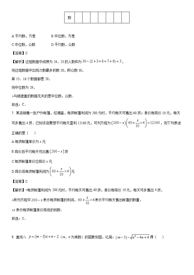 2024-2025学年浙江省嘉兴市名校八年级下学期三月月考数学试卷（解析版）第3页
