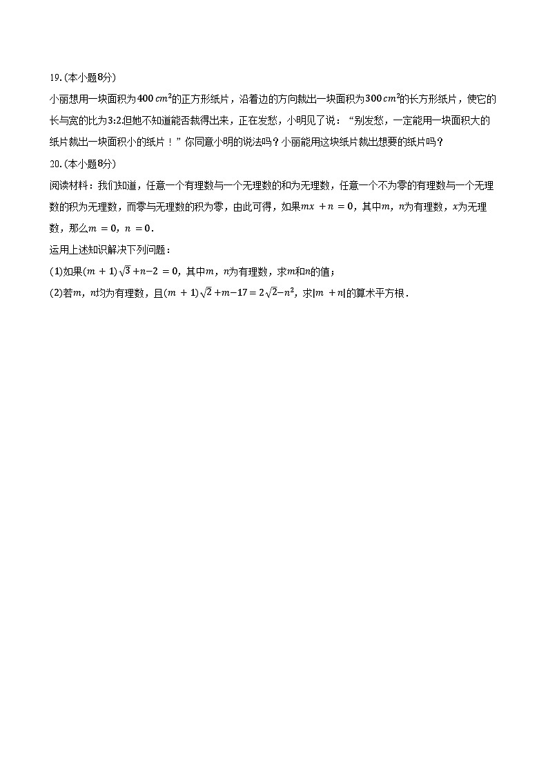 8.1 平方根--同步训练 2025-2026学年人教版（新课标）七年级数学下册（含答案+解析）第3页