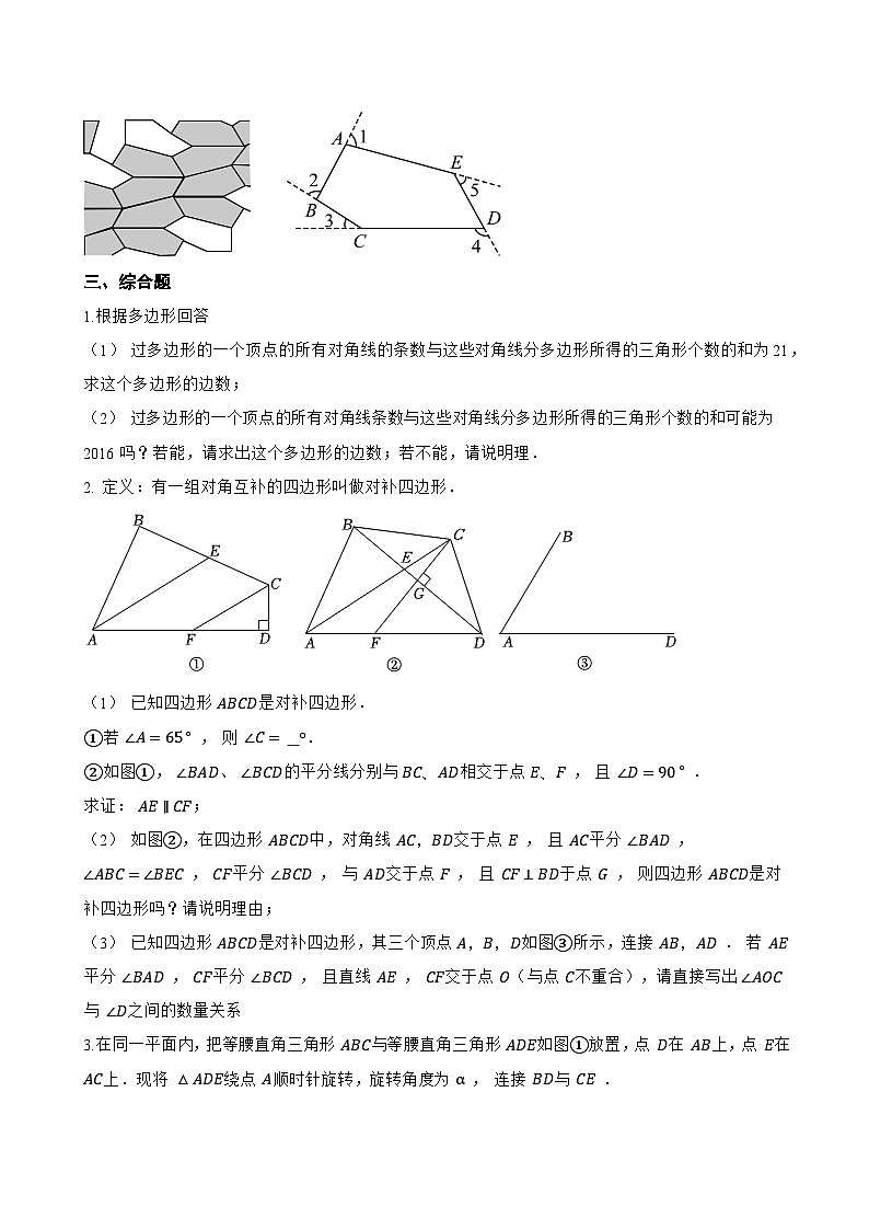 6.5 多边形一课一练数学苏科版（2024）初中七年级上册(无答案)第3页